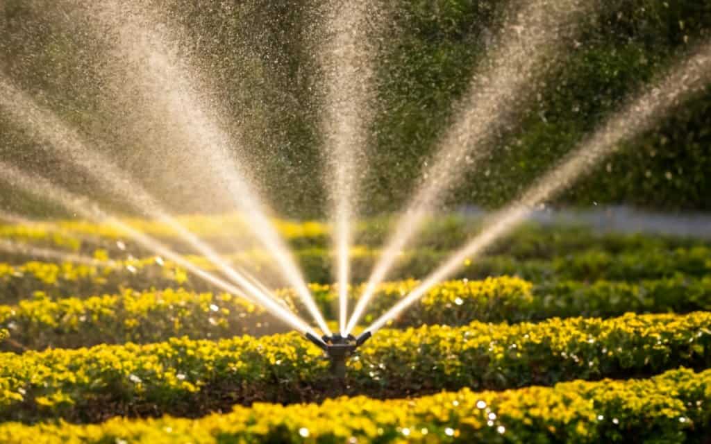 Automated Sprinkler Systems in garden